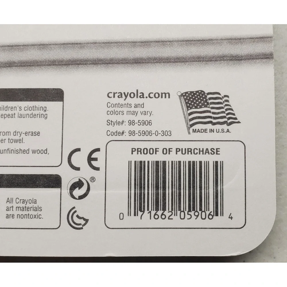 Crayola Washable Dry Erase Fine Line Markers 6 Pack Lot of 3 (18 Markers) NEW!